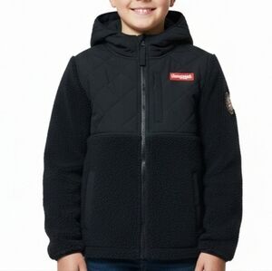 Supreme Quilted Black Fleece Jacket